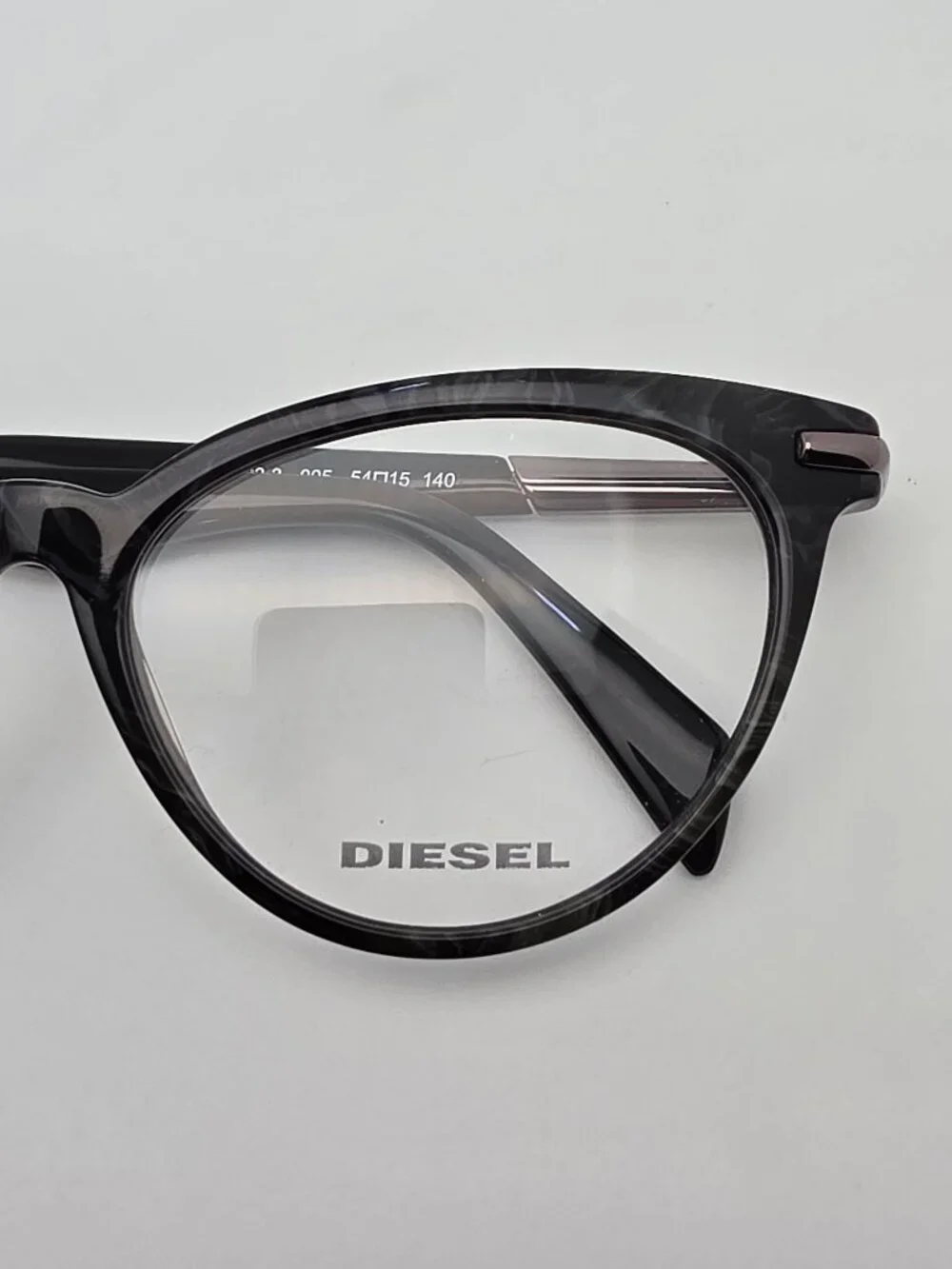 Diesel DL5193-3 005 Black Marble Cat Eye Eyeglasses Frame 54-15-140